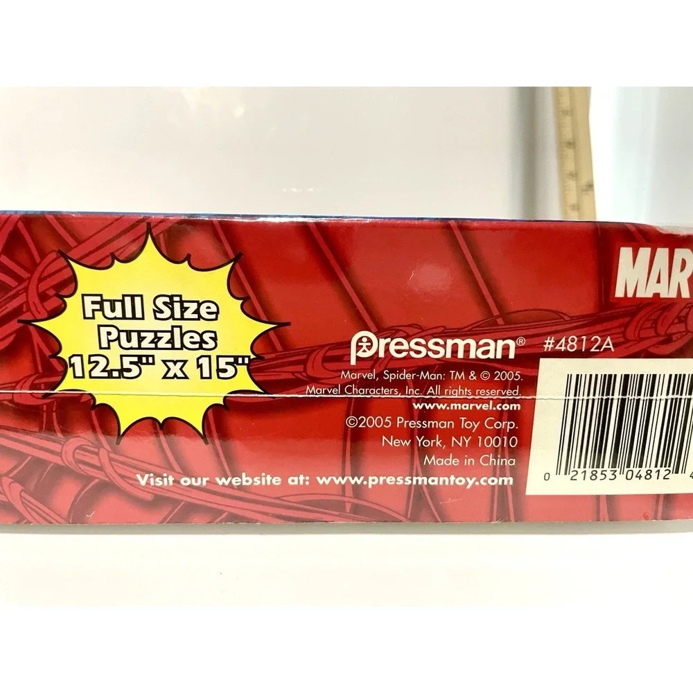 Marvel‎ Spiderman Jigsaw Puzzle (4) Pack Ages 5 - 8 Pack Factory Sealed NIB 2004